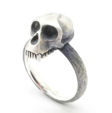 Baboon Ring, Sterling Silver