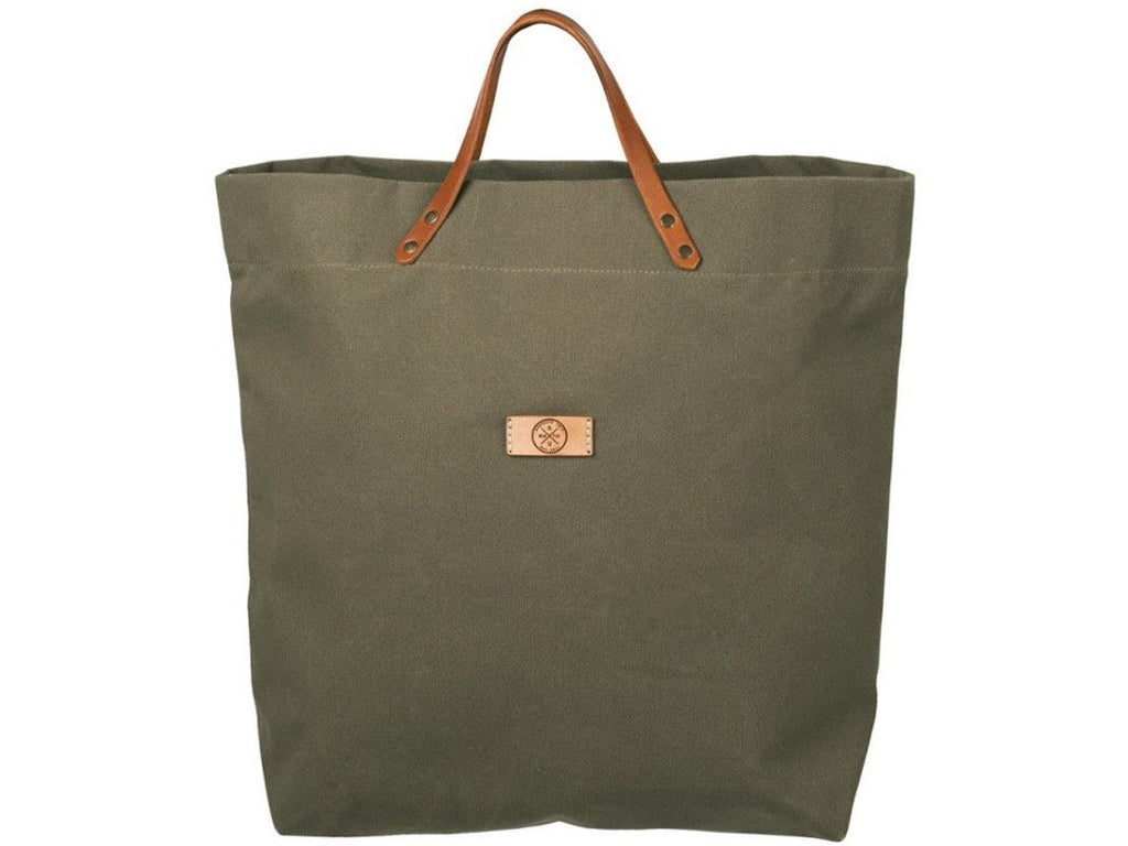 Hand-Stiched Leather Trimmed Deep Shopper Bag