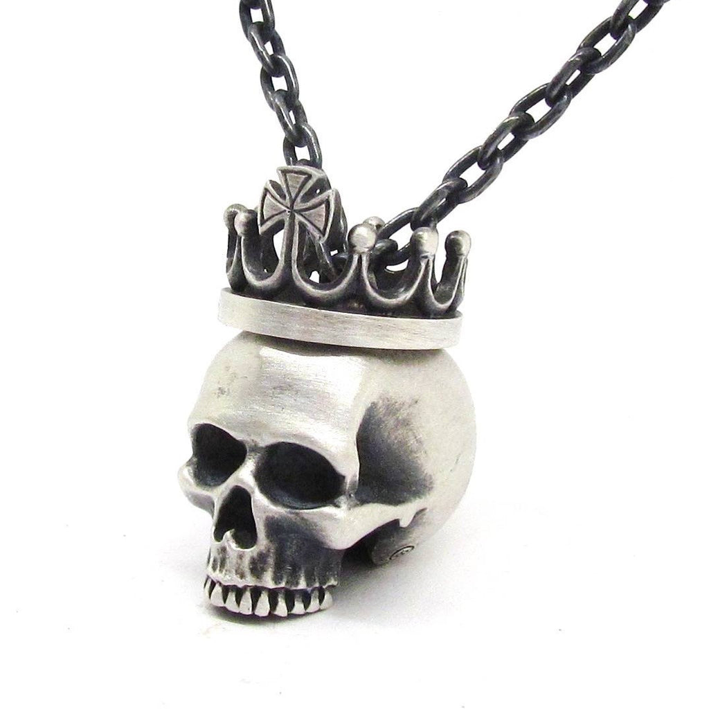 Handcrafted Dead King Pendant in Sterling Silver