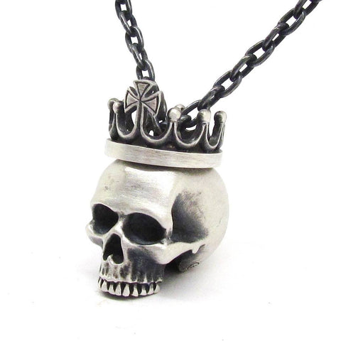 Handcrafted Dead King Pendant in Sterling Silver