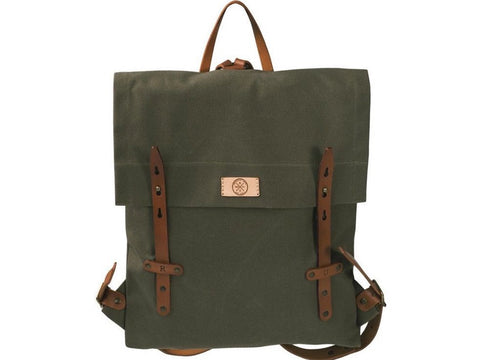 Canvas Scout Pack Leather Trimmed
