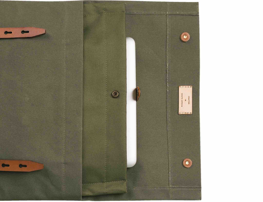 Canvas Scout Pack Leather Trimmed